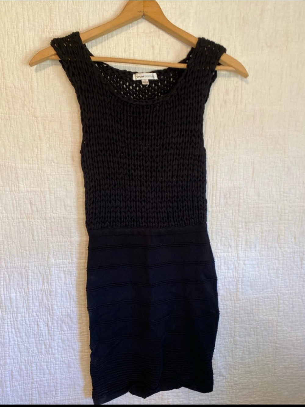 WOW couture Black Knit Sleeveless Tank